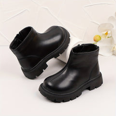 Girls Casual Ankle Boots Non Slip Zipper Comfortable Indoor Outdoor Travel