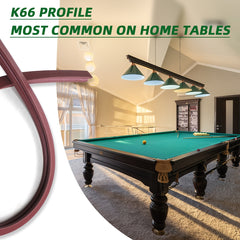 K66 Billiard Rubber Bumpers Set of 6 Improve Your Game