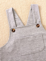 Baby Boys Planet Rocket Graphic Print Onesie & Overalls Set