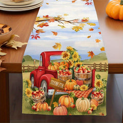 Polyester Halloween Pumpkin Table Runner - Holiday Decor