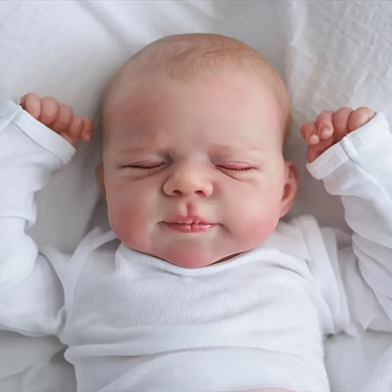 Handcrafted Reborn Youngsters Doll with 3D Painted Skin & Soft Vinyl Limbs