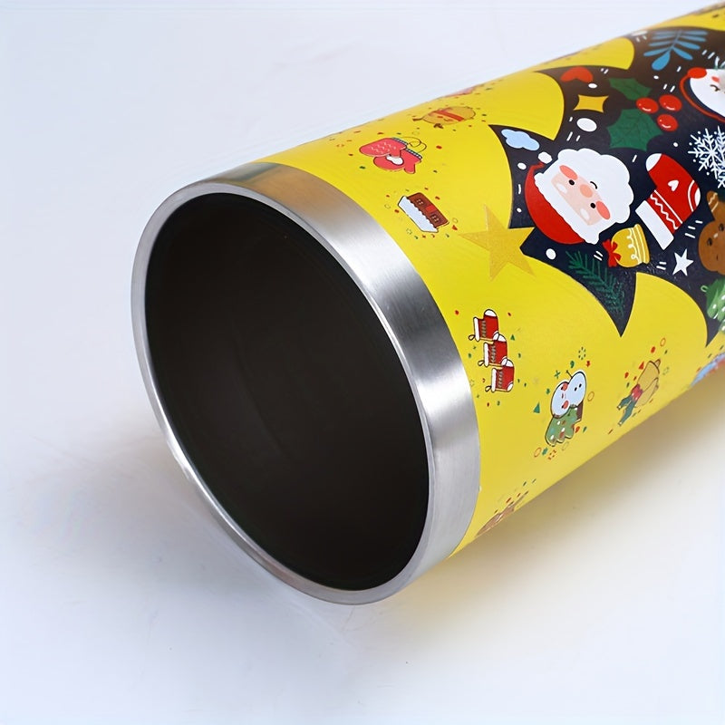 Christmas Vacuum Water Bottle 17oz Stainless Steel Insulated Leakproof Cup