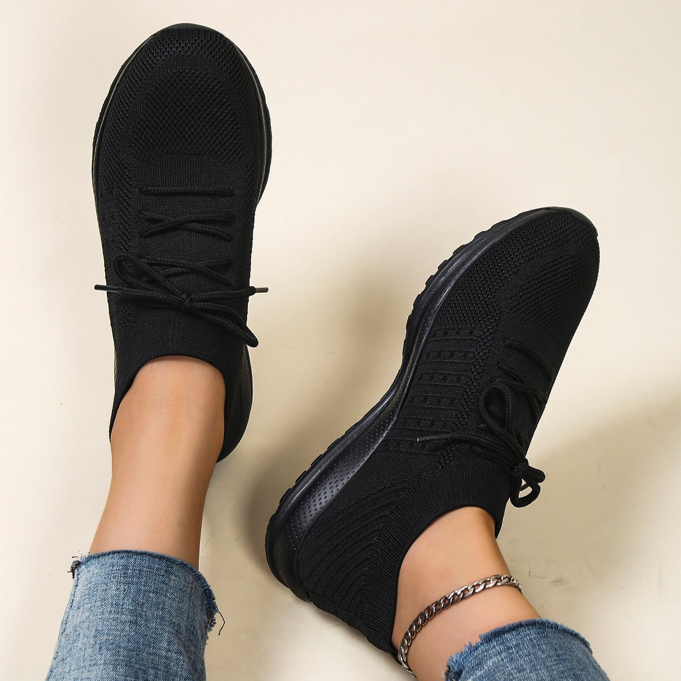 Women's Casual Sneakers Low Top Lace Running Shoes