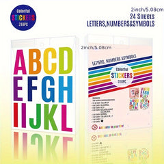 24 Sheets Waterproof Letter Stickers for Mailboxes Cars Numbers Symbols