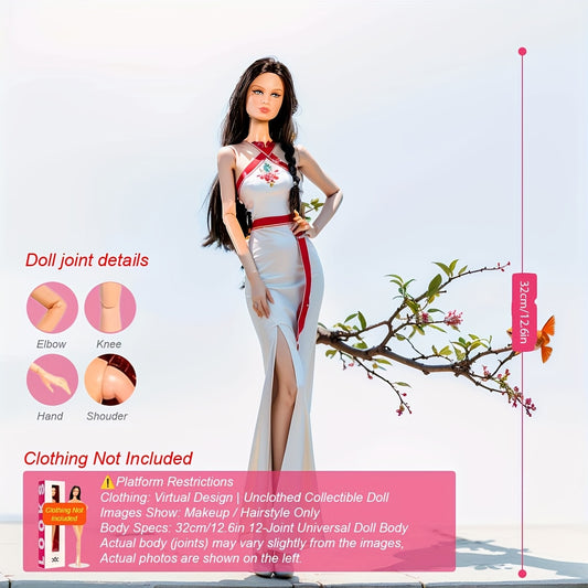 High Simulation BJD Model Doll Figure Toy 12 Joints Movable 12 inch