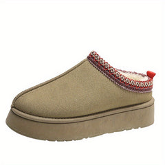 Women's Warm Cozy Slippers Non-slip Fluffy Home Shoes