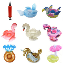 Colorful Pool Cup Holder Set - Floating Drink Tray for Swimming Pool