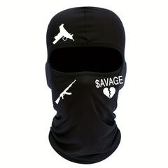 Outdoor Cycling Sunscreen & Dustproof Cap Print Full Coverage Hat