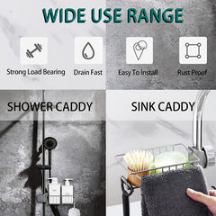 Kitchen Faucet Rack Sponge Holder Sink Caddy Organizer Hanging Caddy