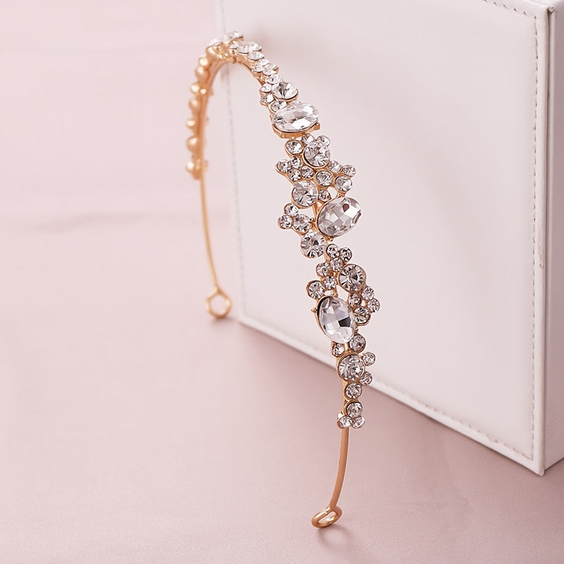 Golden Baroque Crystal Hairband Headband Bridal Wedding Favor