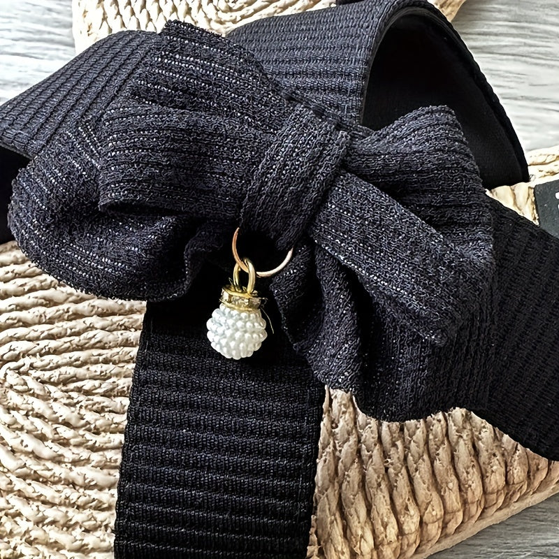Women's Bowknot Sandals Comfy Beach Shoes