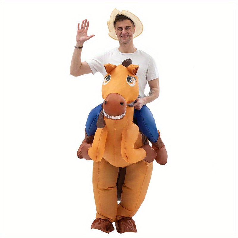 Halloween Horse Inflatable Costume Funny Cosplay Riding Inflatable Costume