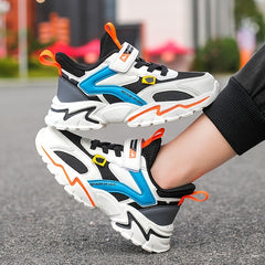 Girls Mesh Sneakers Hook and Loop Fastener Lightweight Anti Slip Shoes