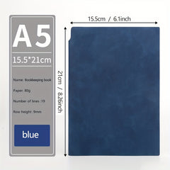 A5 Soft Leather Meeting Notebook