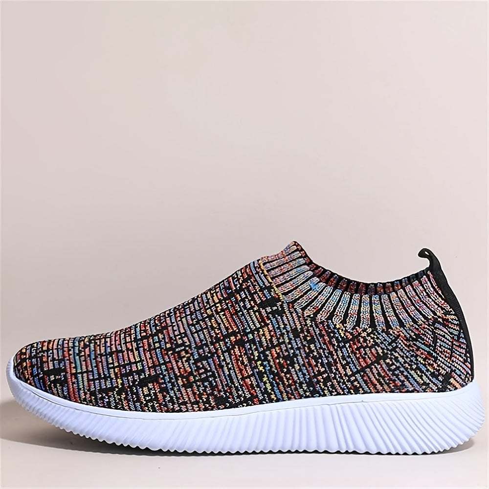 Women's Knit Sock Sneakers Casual Slip On Running Shoes Low Top Sports Shoes