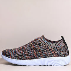 Women's Knit Sock Sneakers Casual Slip On Running Shoes Low Top Sports Shoes