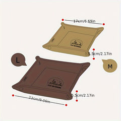 Outdoor Camping Storage Tray Portable Folding Square Storage Box