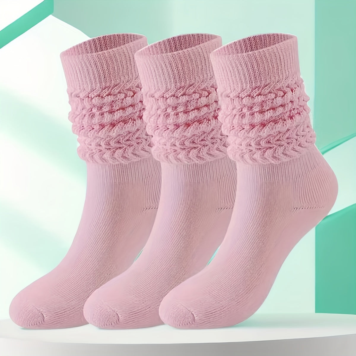 Men's Candy Crew Socks Breathable Comfy Casual Unisex Socks - 3 Pairs