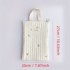 Quilted Cotton Mommy Diaper Tote Bag