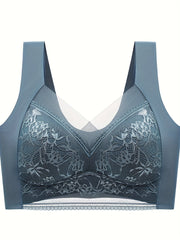 Full Coverage Lace Wireless Bra for Women