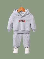 2pcs Letters Print Outfits Girls Hoodies Jogger Pants Set For Girls