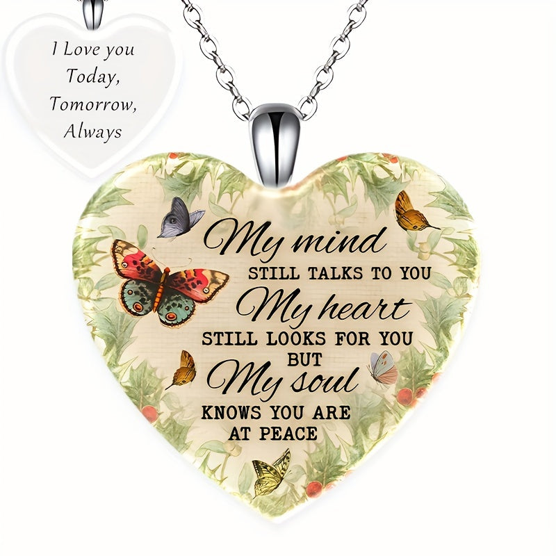 Romantic Love Heart Crystal Pendant Necklace Women's Jewelry
