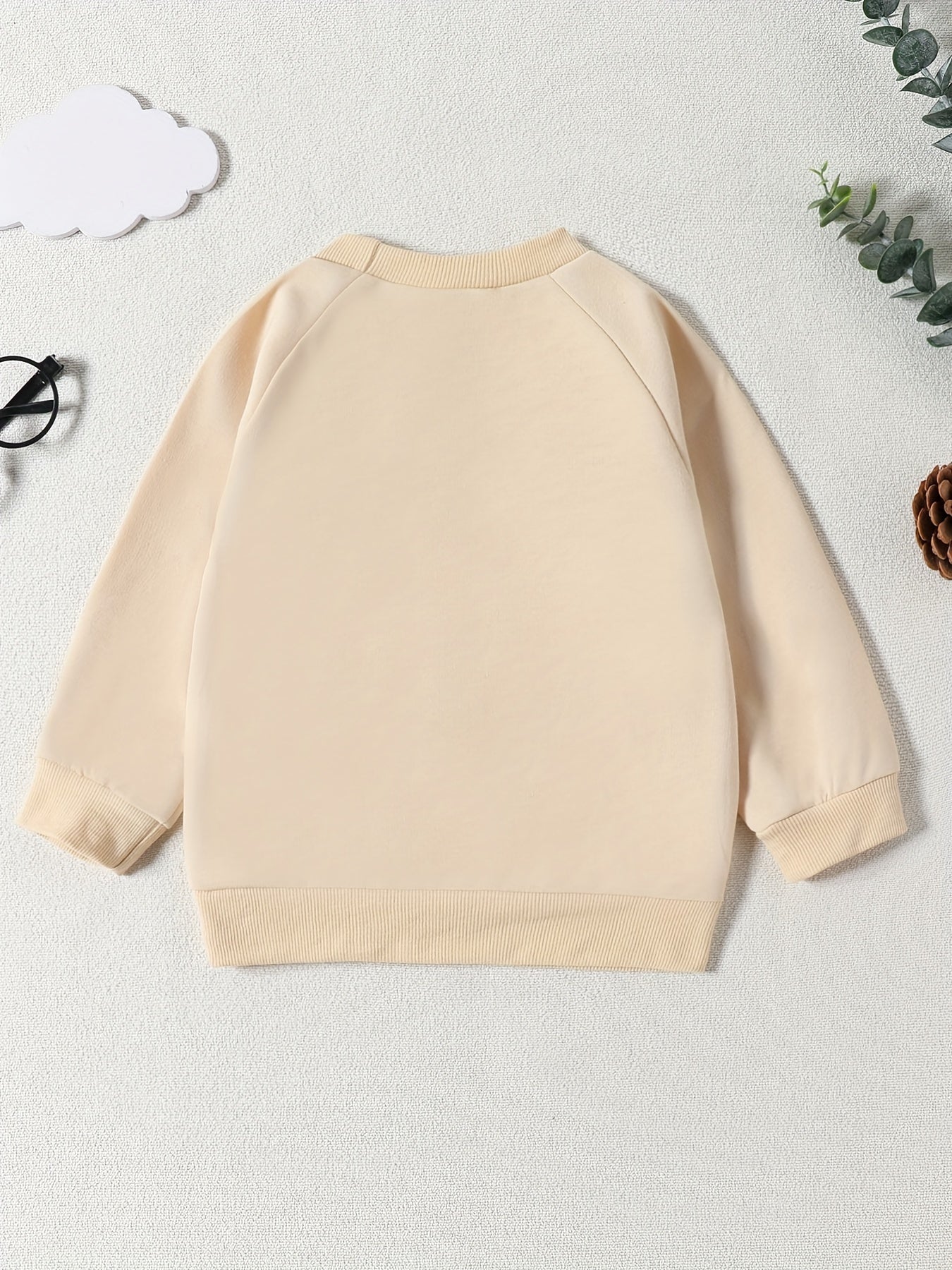 Baby Girls Letter Print Sweatshirt Halloween Pullover