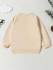 Baby Girls Letter Print Sweatshirt Halloween Pullover