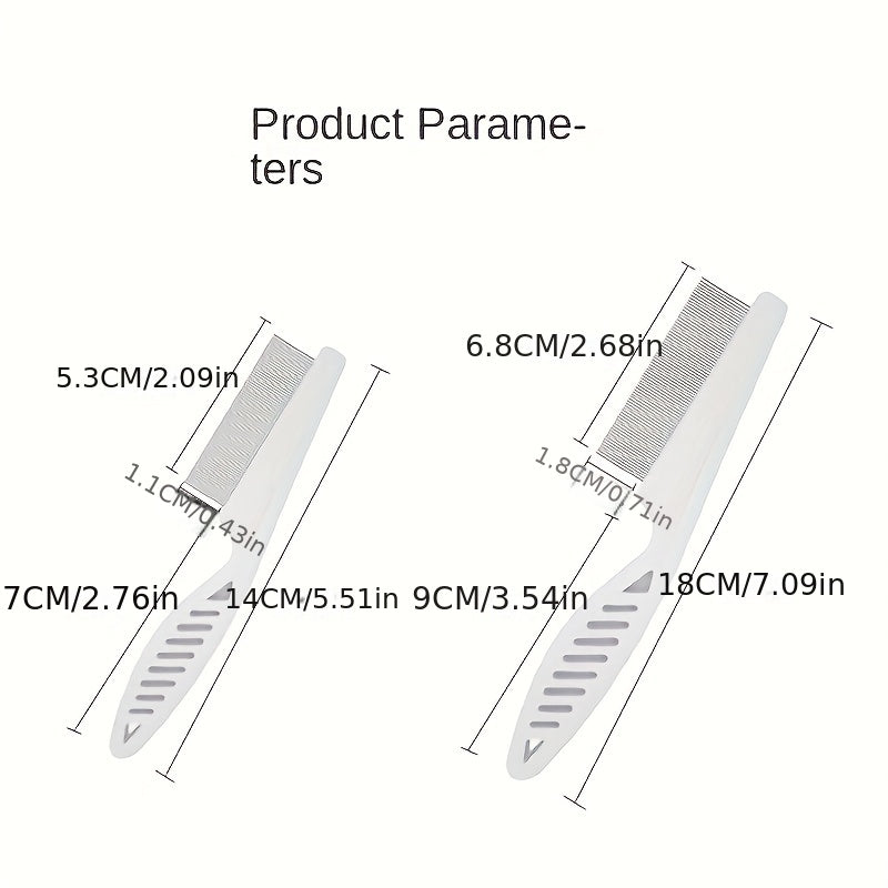 Cat & Dog Flea Removal Comb - Pet Hair & Lint Cleaner