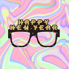 2022 Party Glasses Frame Funny Photo Prop Paper Eyeglasses