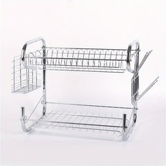 Kitchen Dish Storage Rack with Cup Holder and Chopstick Tube