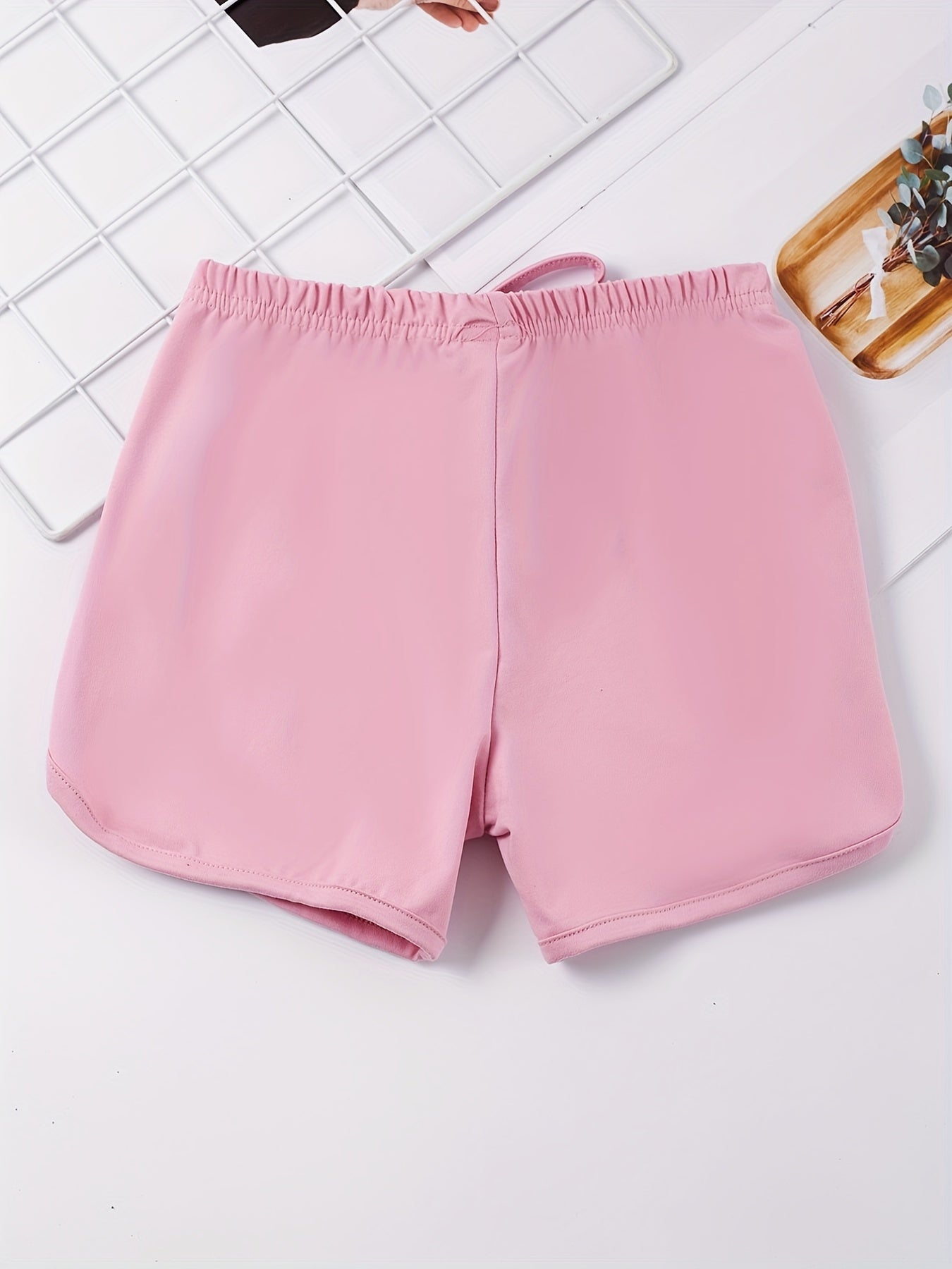 Toddler Girls Bow Elastic Waist Casual Track Shorts Kids Summer Clothes