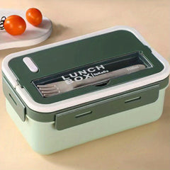 Modern 2-Layer Bento Box Set with Cutlery