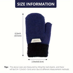 Winter Warm Baby Gloves Knitted Thickened Gloves
