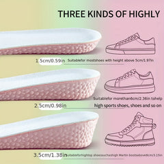 Invisible Height Increase Insoles Memory Foam Shoes Sole Pad