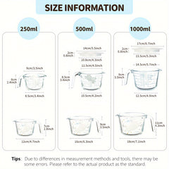 Glass Measuring Cup With Scale High Temperature Resistant Milk Cup