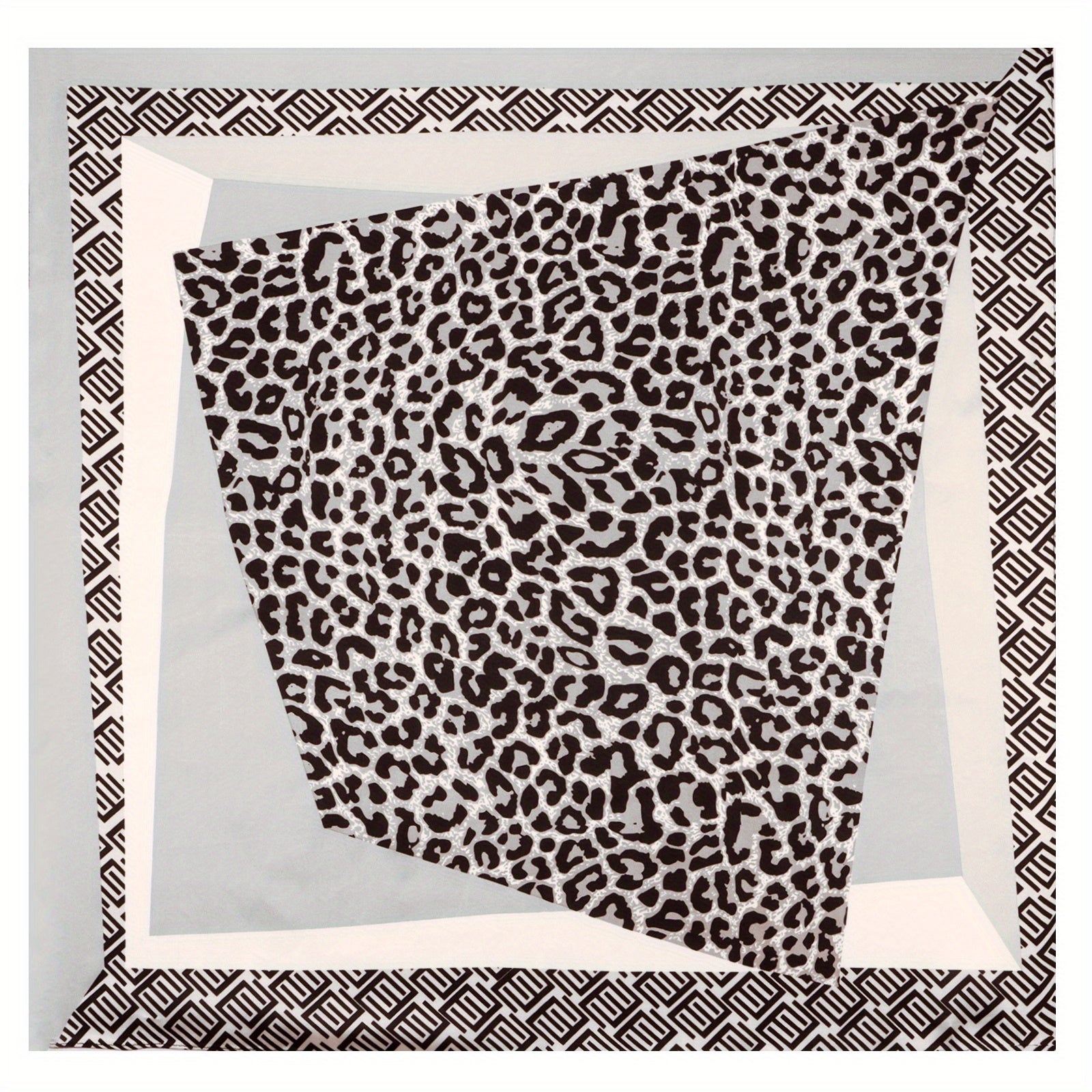 Luxury Silk Scarf Print Satin Scarf Mature Head Neck Scarf Hair Wrap