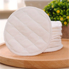 12pc Reusable Cotton Breast Pads, Anti-Overflow, Washable & Thicken