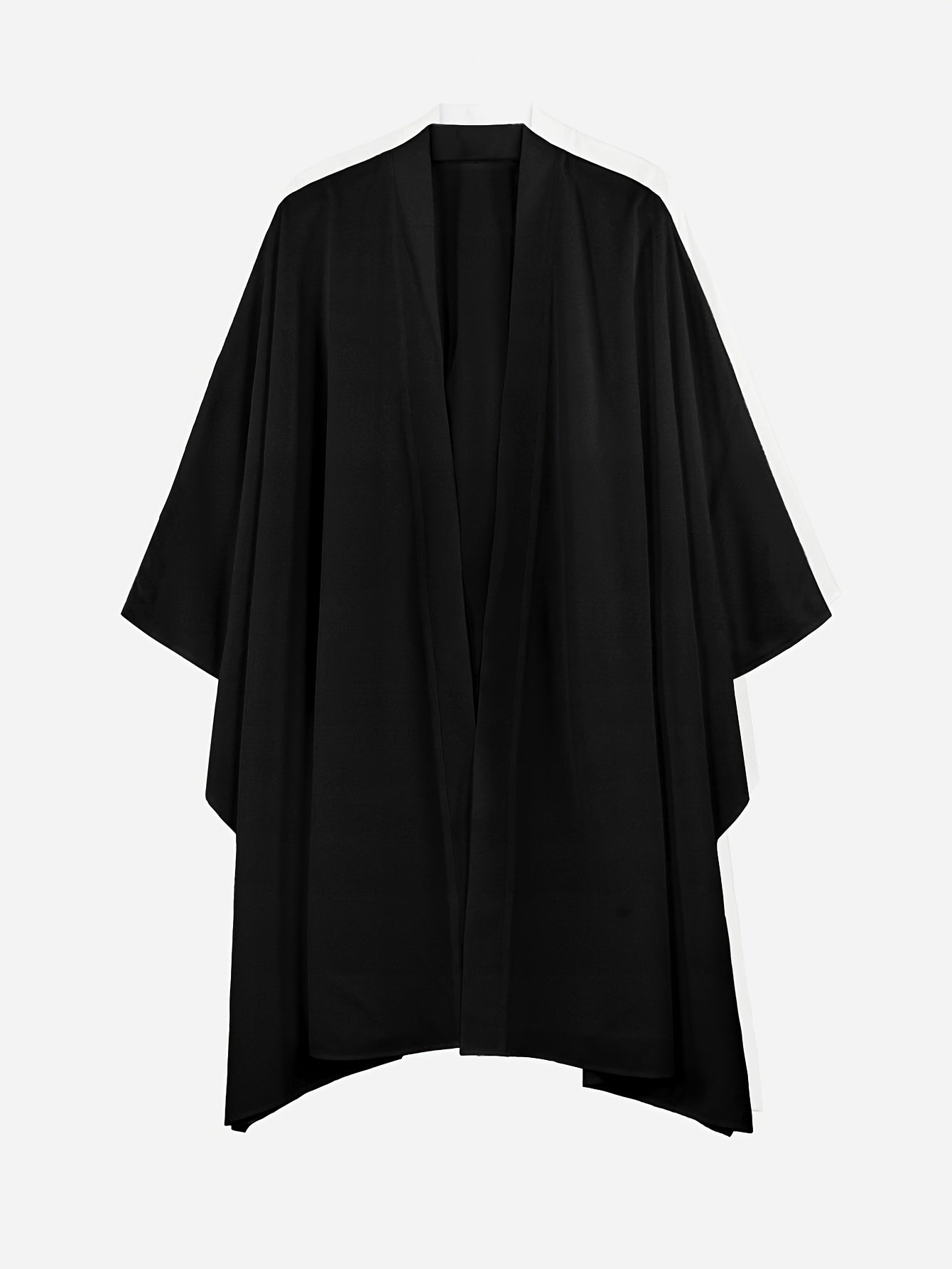 Solid Batwing Sleeve Kimono Cover Up