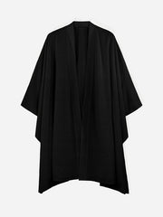 Solid Batwing Sleeve Kimono Cover Up