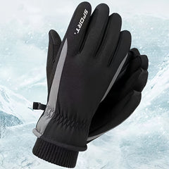 Men's Ski Gloves Touch Screen Winter Mountaineering Windproof Warm Thickened
