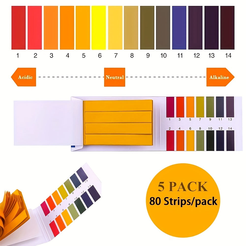 PH Test Strips 5 Packs Of 400 Strips PH 1 14 Test Paper