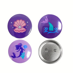 Birthday Buttons Pins For Girls Party Cartoon Button Pin Party Supplies