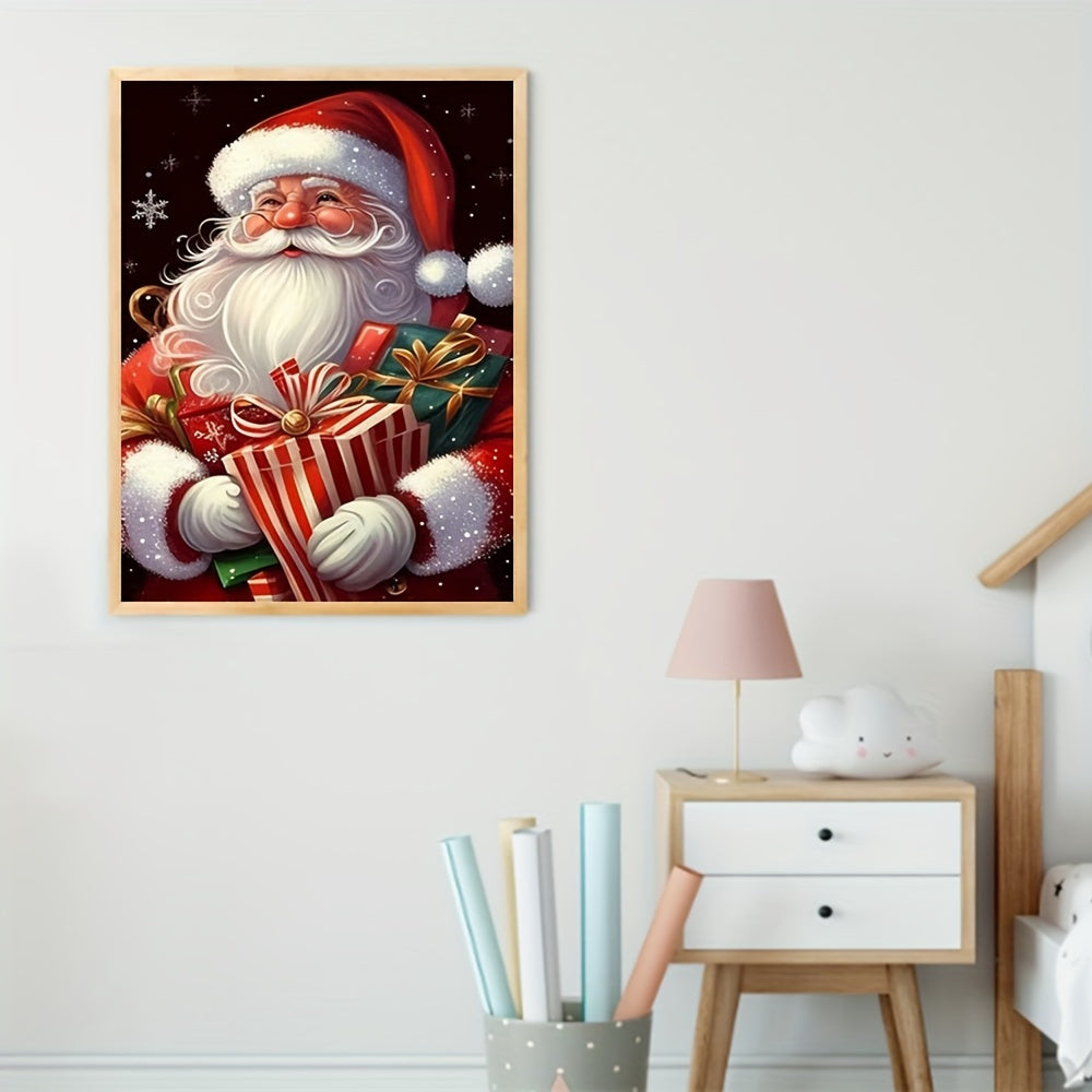 Santa Claus Canvas Poster Print Home Christmas Decoration Art