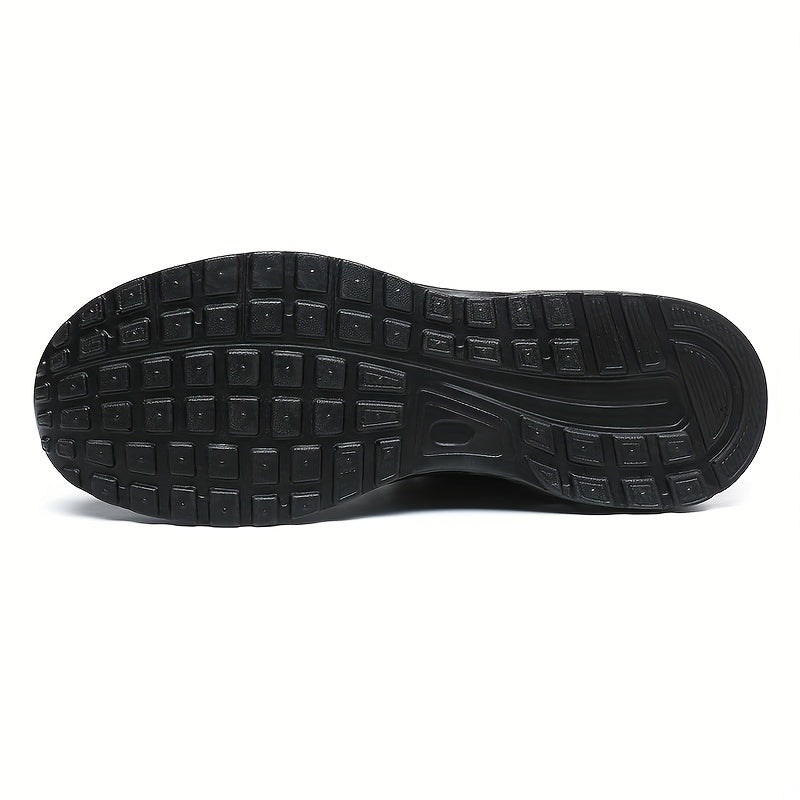 Men's Knitted Shock Absorbing Sneakers For Jogging Gym