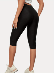 High Waist Comfy Swim Bike Cropped Pants