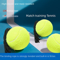 6pcs Tennis Training Ball With Elastic Rope for Outdoor Fitness Training