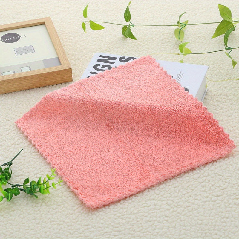 5pcs Microfiber Dish Cloths Absorbent Towels Strong Stain Removal