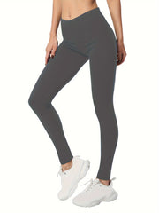 Slim Fit Stretch Cropped Yoga Leggings Women's Activewear