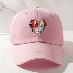 Cartoon Girl Print Baseball Cap Y2K Dad Hat